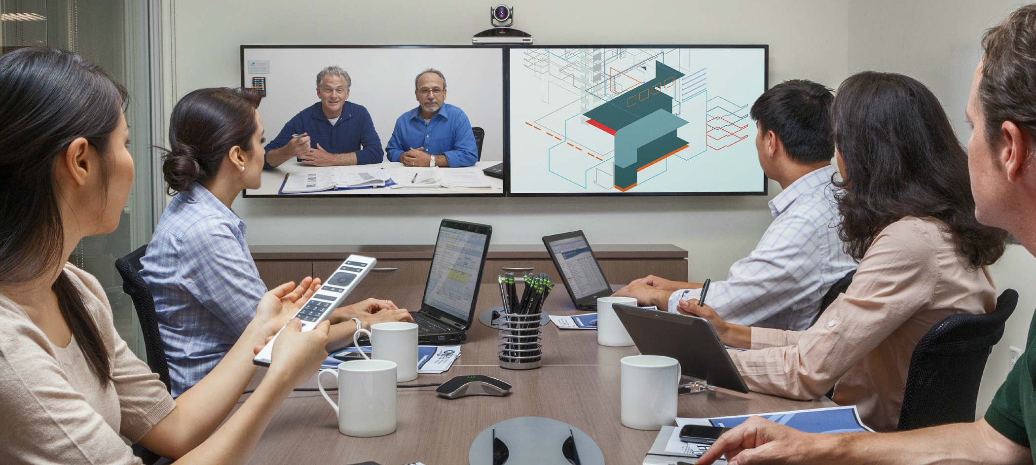 collaboration, noslar ti, office, meeting room, wireless connections, tablet, meeting, video call, conference call