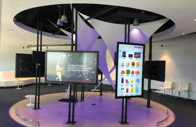 digital signage, Noslar Ti, business solutions, interactive screens, technology solutions, Houston Texas